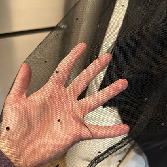 Lane Bryant Diagonal Asymmetrical Hemline Lace Shimmer Tank Blouse 28 - Picture 10 of 10